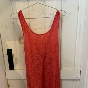 Carve Designs Cross Back Beach Cover Up (coral orange)